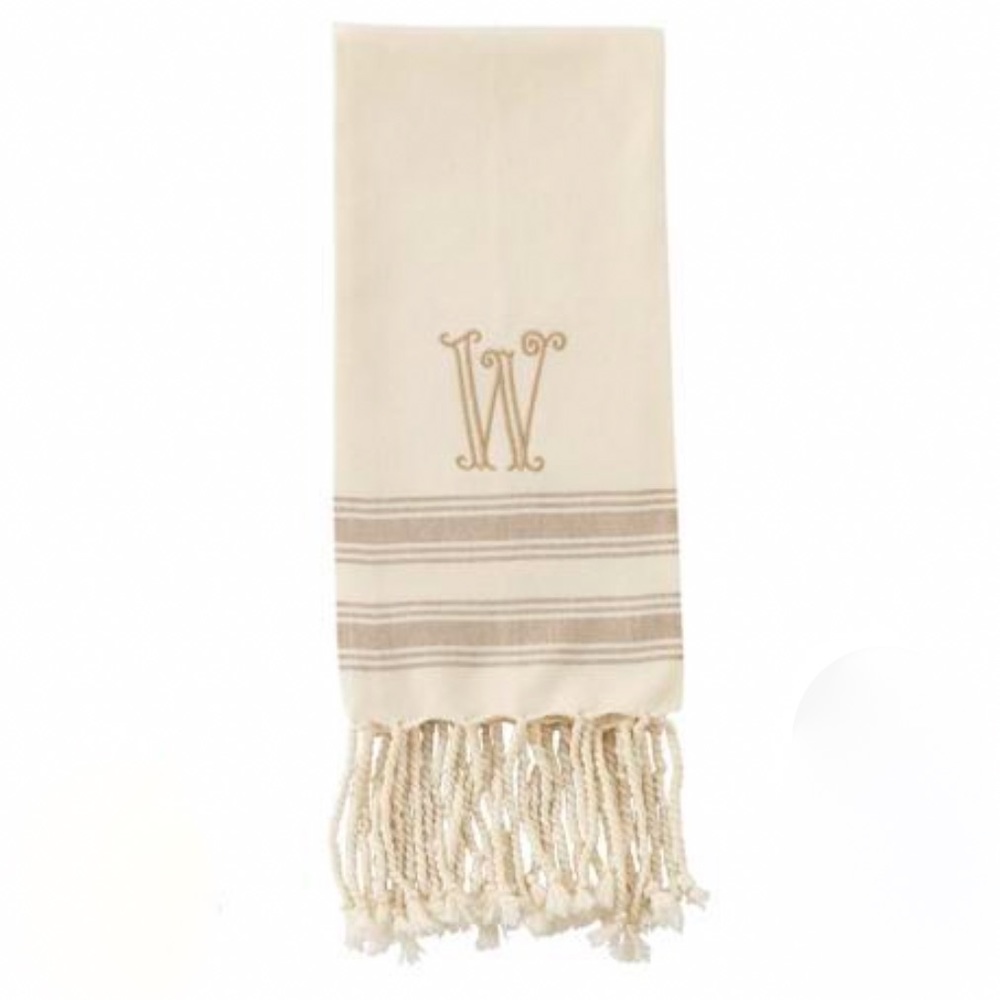Mud Pie W Initial Kitchen Towel